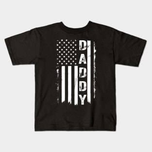 Father Day american flag Kids T-Shirt